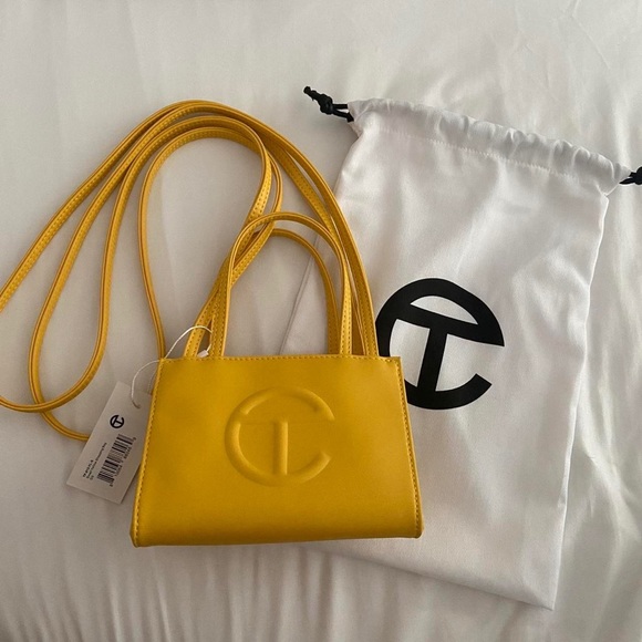 Telfar Handbags - Telfar Small Yellow Shopping Bag